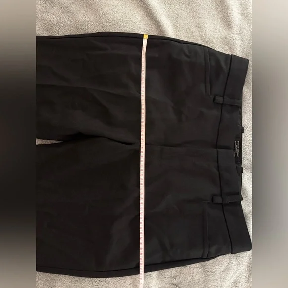 Banana Republic 100% Italian Wool Classic Black Straight Leg Dress Pants-Size 12 - Picture 12 of 14